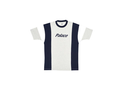 Palace Duo Panel T-shirt Grey Marl
