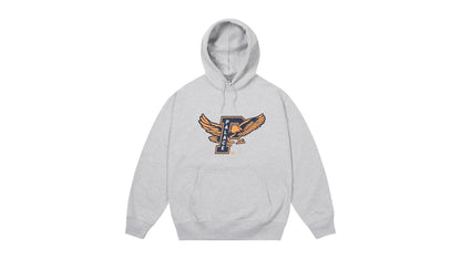 Palace Eagles Hood Grey Marl