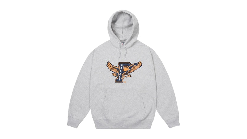 Palace Eagles Hood Grey Marl