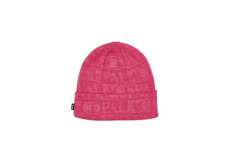 Palace Emboss Repeat Beanie Pink