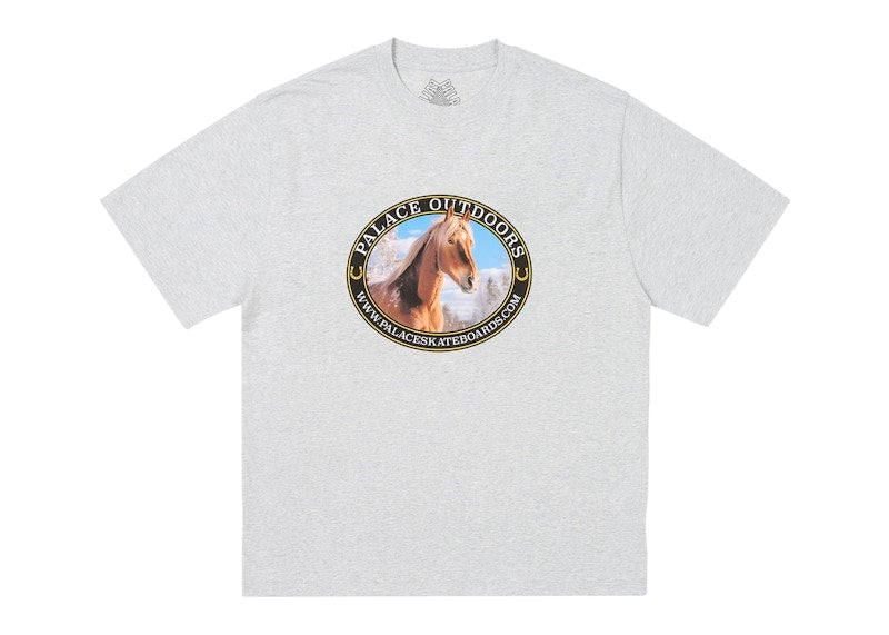 Palace Equestrian T-Shirt Grey Marl