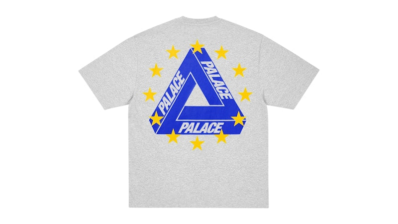 Palace Eu Tri T-Shirt Grey Marl