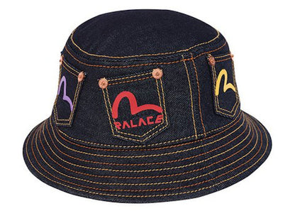 Palace Evisu Bucket Hat Indigo