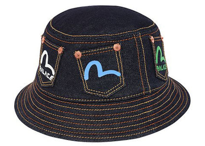 Palace Evisu Bucket Hat Indigo