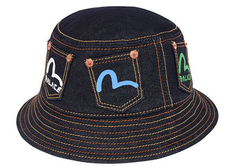 Palace Evisu Bucket Hat Indigo