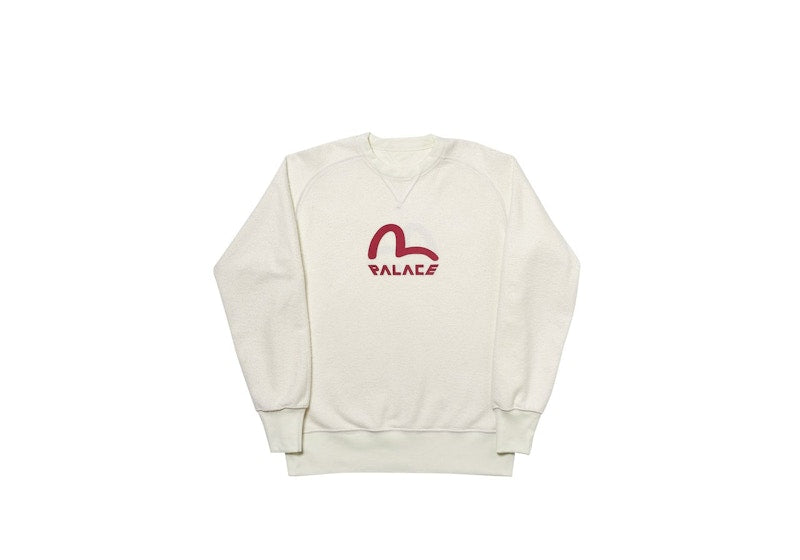 Palace Evisu Reversible Crew Ecru