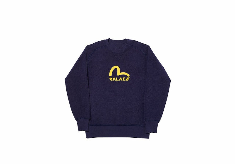Palace Evisu Reversible Crew Navy
