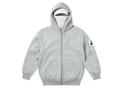 Palace Facemask Shearling Thermal Hood Grey