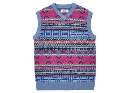 Palace Fairisle Knit Vest Purple