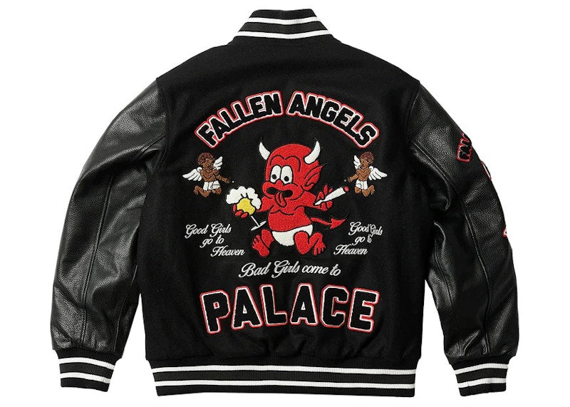 Palace Fallen Angels Varsity Jacket Black