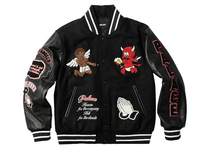 Palace Fallen Angels Varsity Jacket Black