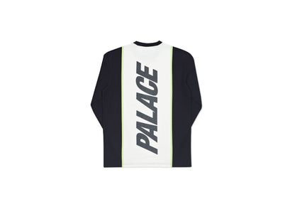Palace Fast Stripe Crew Black/White