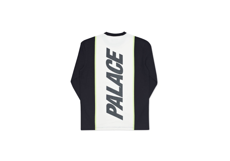 Palace Fast Stripe Crew Black/White