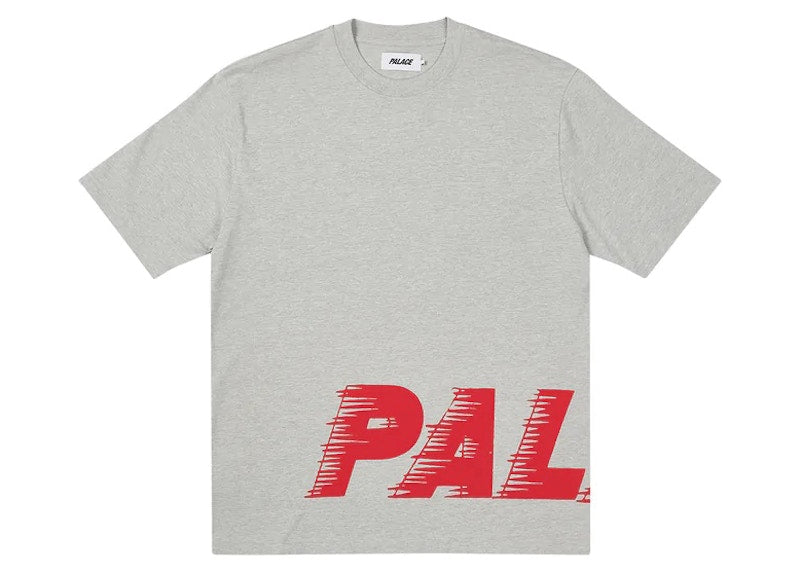 Palace Fast Wrap T-shirt Grey Marl