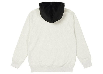 Palace Faux Fur Hood Grey Marl/Black