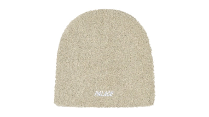 Palace Faux Mohair P Nein Cuff Beanie Stoney Grey
