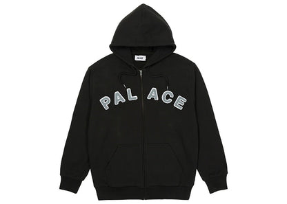 Palace Felt Letters Zip Hood Black
