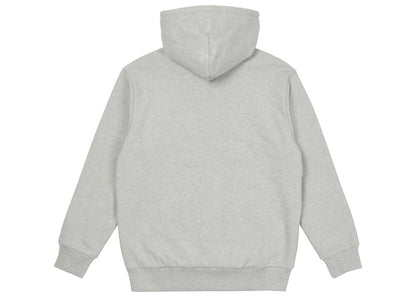 Palace Felt Letters Zip Hood Grey Marl