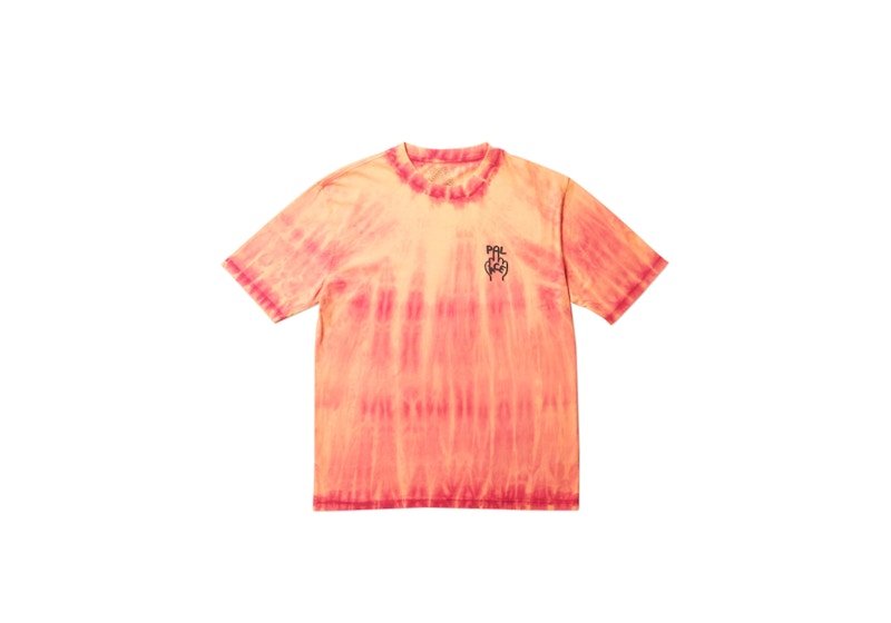 Palace Finger Up T-shirt Orange Tie Dye