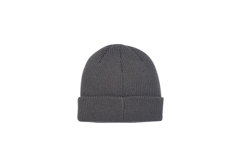 Palace Flag Label Beanie Grey