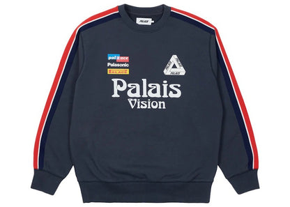 Palace Flag Stripe Crew Navy