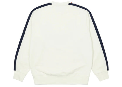Palace Flag Stripe Crew White