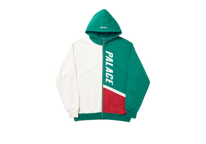 Palace Flaggo Zip Hood White/Green/Red
