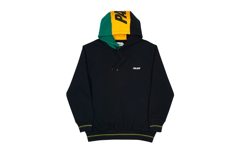 Palace Flagin Hood Black/Green/Yellow