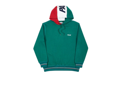 Palace Flagin Hood Green/White/Red