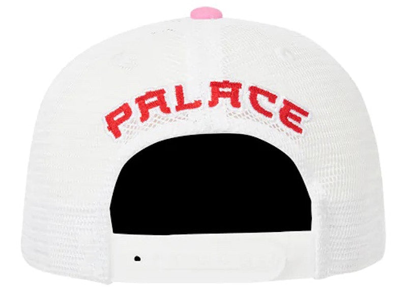 Palace Flame Trucker Hat Pink