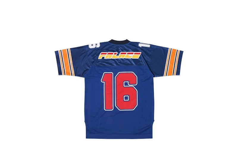 Palace Flaming P American Football Jersey Blue