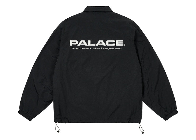 Palace Fleece Lined Coach Jacket Black