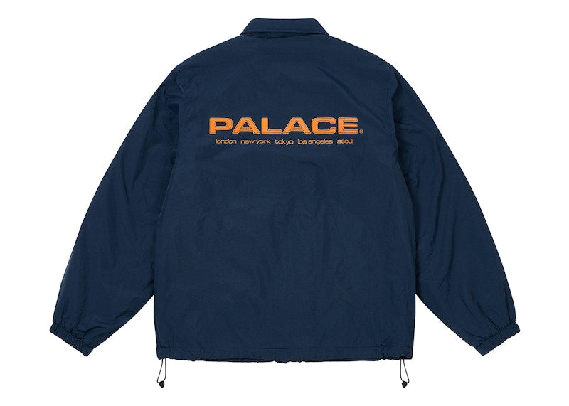 Palace Fleece Lined Coach Jacket Navy