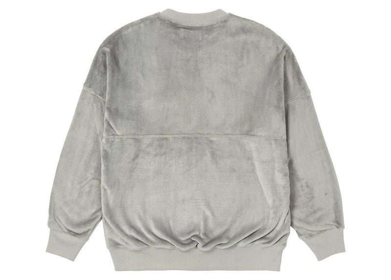 Palace Fleece Pocket Drop Shoulder Crew Mushroom