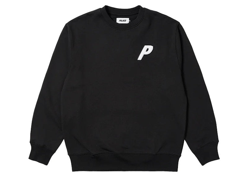 Palace Fleece Tri-Ferg Crew Black