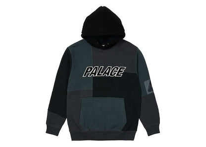 Palace Fleeced Hood Black