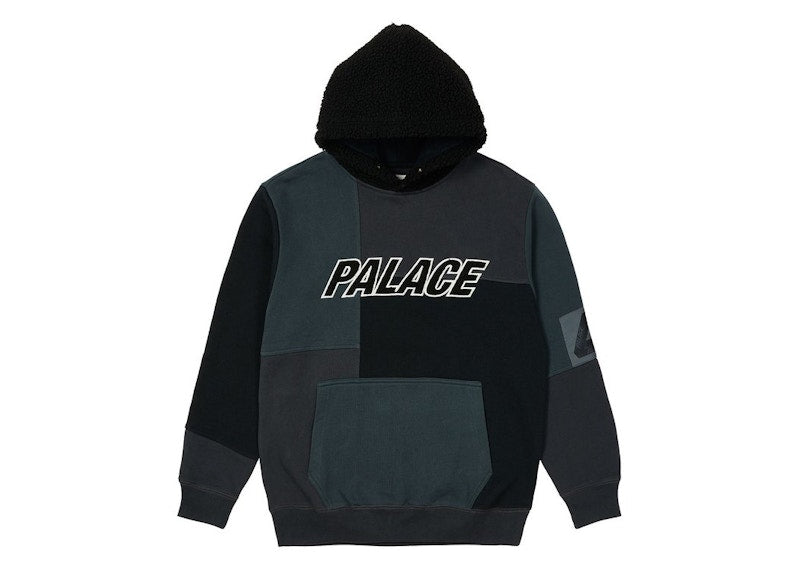 Palace Fleeced Hood Black