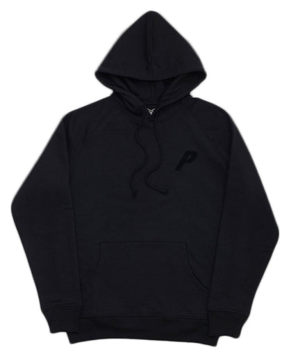 Palace Flocka Hoodie Black/Black