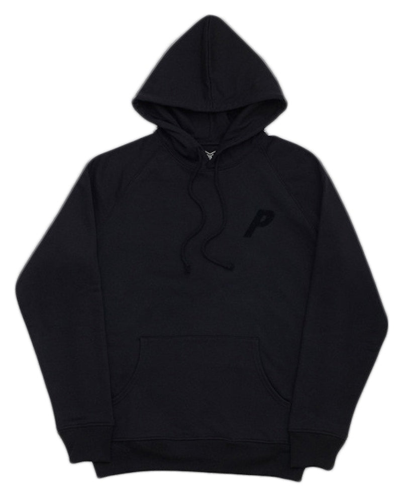 Palace Flocka Hoodie Black/Black