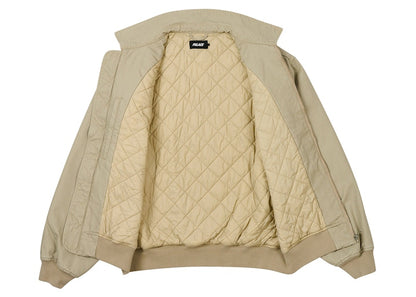 Palace Floral Canvas Bomber Jacket Stoney Grey