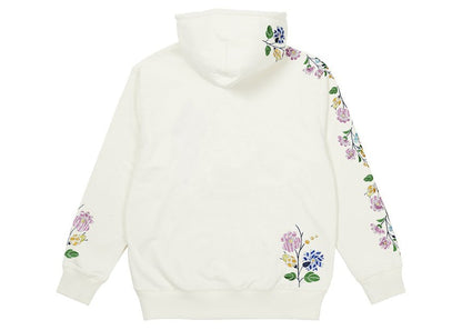 Palace Flower Stitch Hood White