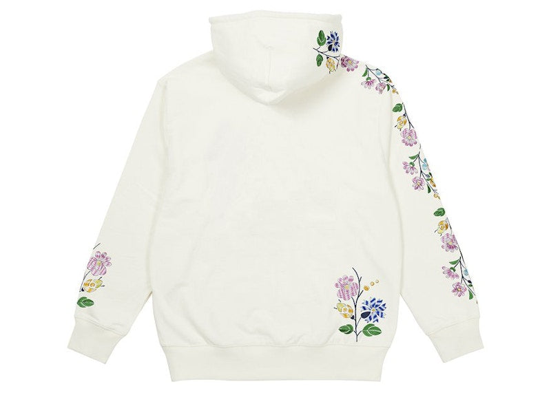 Palace Flower Stitch Hood White
