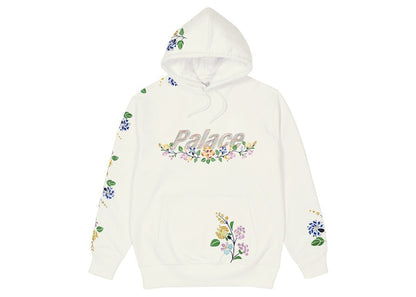 Palace Flower Stitch Hood White