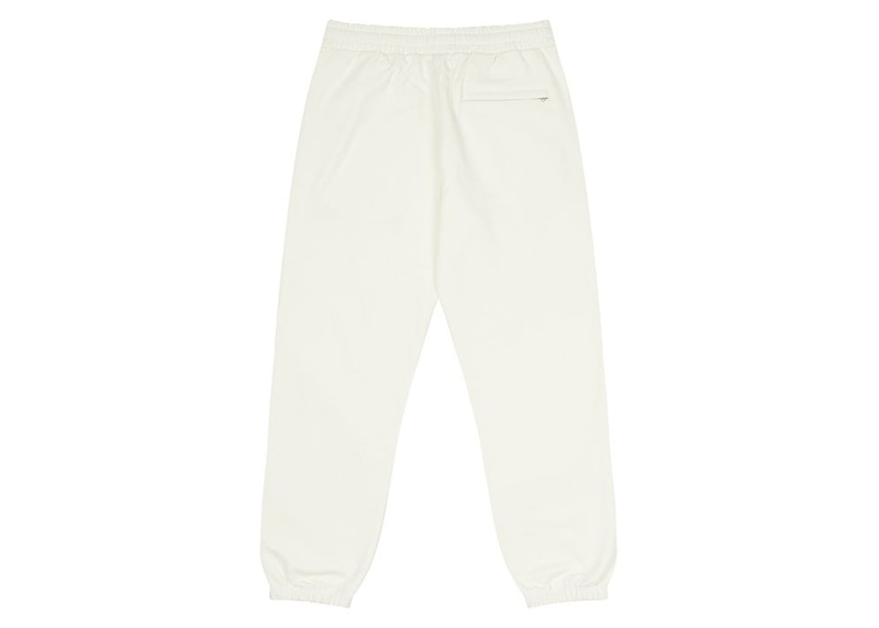 Palace Flower Stitch Joggers White
