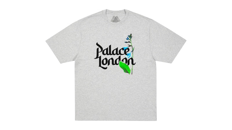 Palace Flower Type T-Shirt Grey Marl