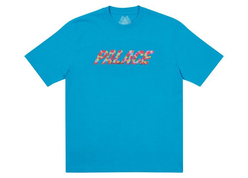 Palace Fluffly Tee Petrol Blue