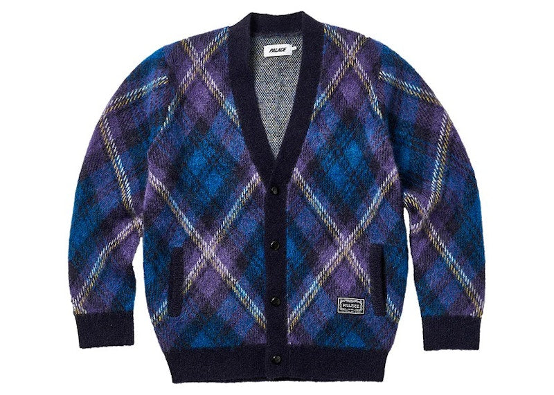 Palace Fluffy Cardigan Purple