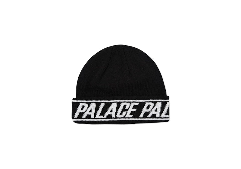 Palace Font Cuff Beanie Black