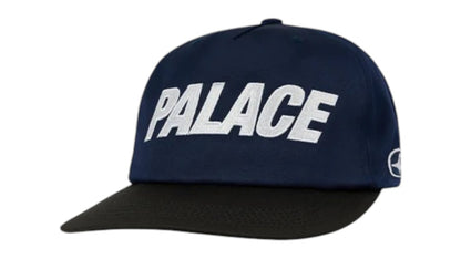 Palace Font Snapback 5-Panel Navy/Black