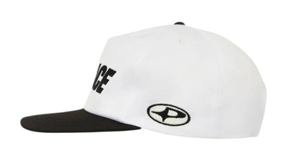 Palace Font Snapback 5-Panel White/Black